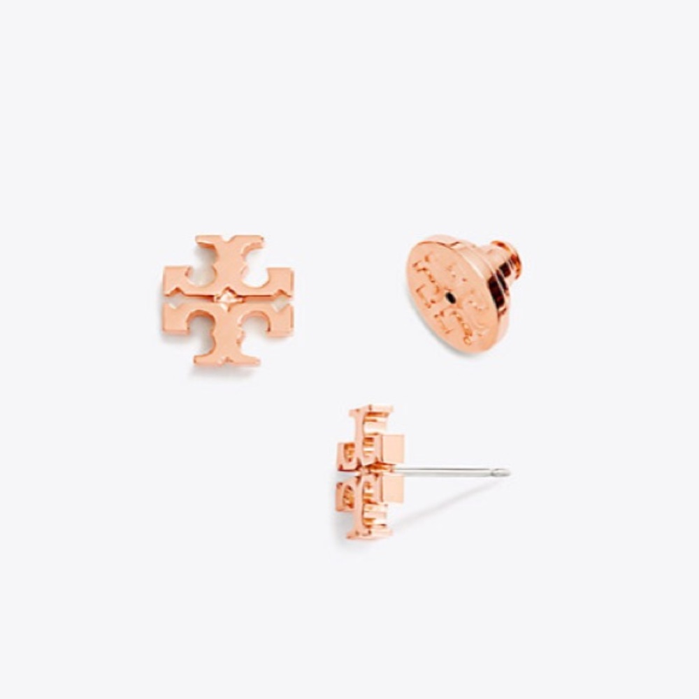 Tory Burch Logo Stud Earrings